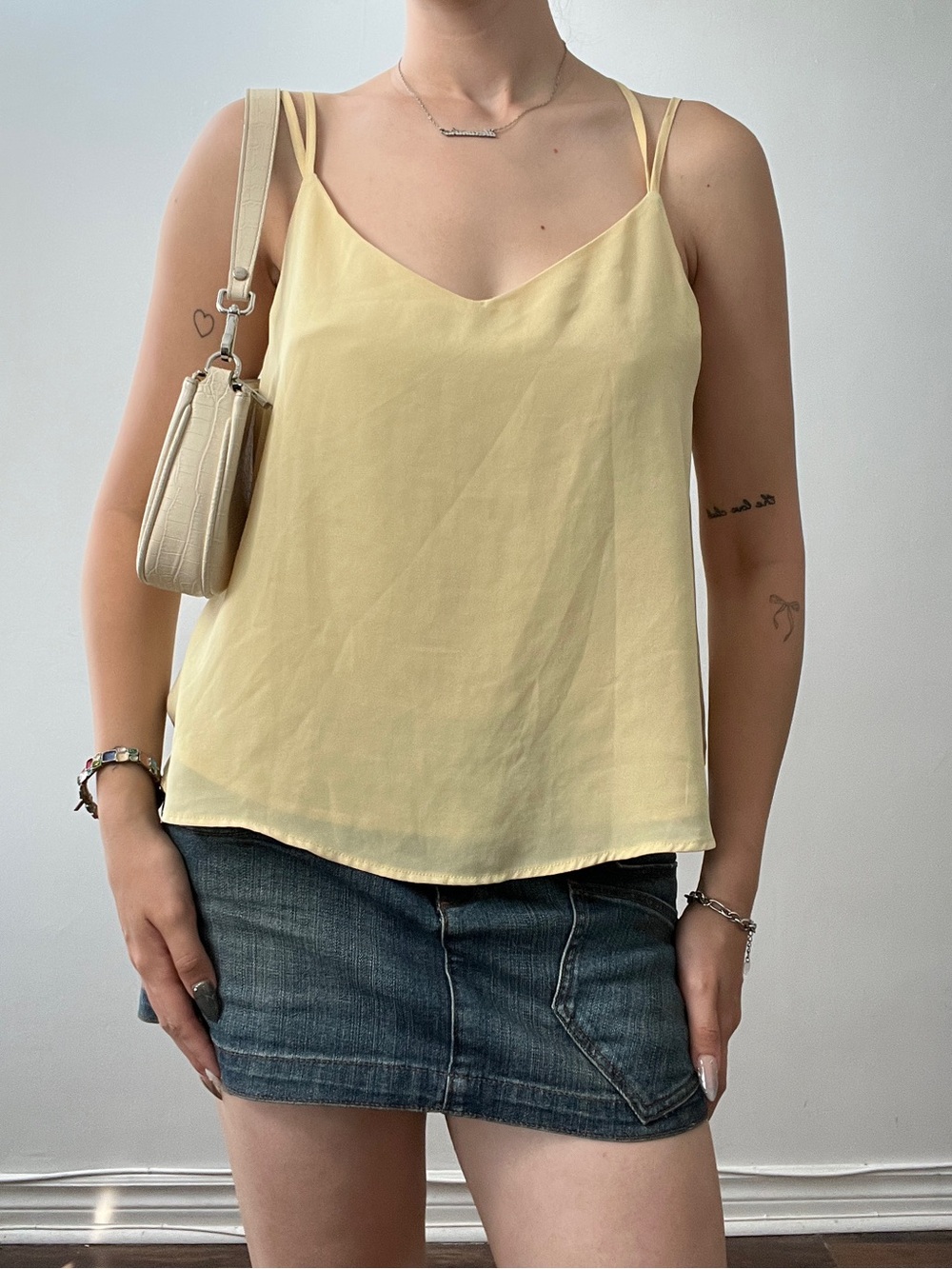 Size Medium Pimkie Butter Yellow Tank Top
